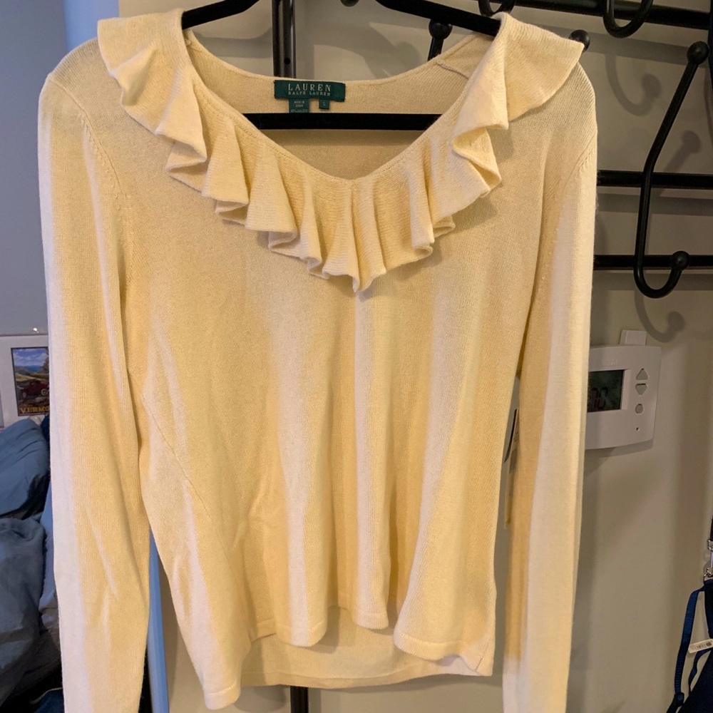 NWT Ralph Lauren Cream Sweater